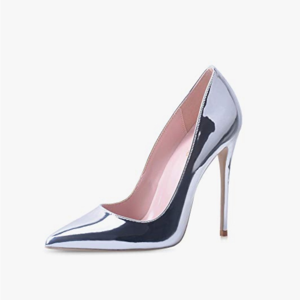 Elisabet Tang Pump silver size 8 - Picture 3 of 7